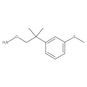 O-{2-methyl-2-[3-(methylsulfanyl)phenyl]propyl}hydroxylamine结构式