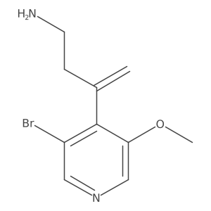 3-(3-Bromo-5-methoxypyridin-4-yl)but-3-en-1-amine Structure