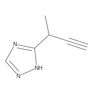 3-(but-3-yn-2-yl)-1H-1,2,4-triazole结构式