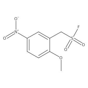 (2-Methoxy-5-nitrophenyl)methanesulfonyl fluoride结构式