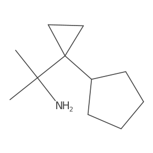 2-(1-Cyclopentylcyclopropyl)propan-2-amine结构式