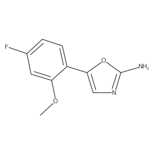 5-(4-Fluoro-2-methoxyphenyl)-1,3-oxazol-2-amine结构式
