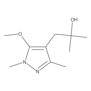 1-(5-methoxy-1,3-dimethyl-1H-pyrazol-4-yl)-2-methylpropan-2-ol结构式