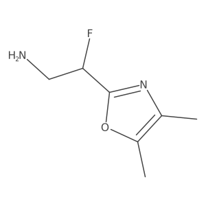 2-(Dimethyl-1,3-oxazol-2-yl)-2-fluoroethan-1-amine Structure
