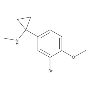 1-(3-bromo-4-methoxyphenyl)-N-methylcyclopropan-1-amine Structure