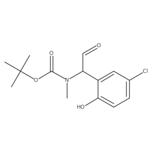 tert-butyl N-[1-(5-chloro-2-hydroxyphenyl)-2-oxoethyl]-N-methylcarbamate结构式