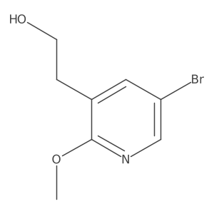 2-(5-Bromo-2-methoxypyridin-3-yl)ethan-1-ol Structure