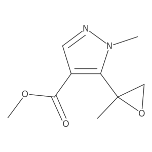 methyl 1-methyl-5-(2-methyloxiran-2-yl)-1H-pyrazole-4-carboxylate Structure