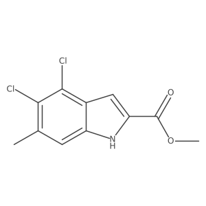 Methyl 4,5-dichloro-6-methyl-1H-indole-2-carboxylate结构式