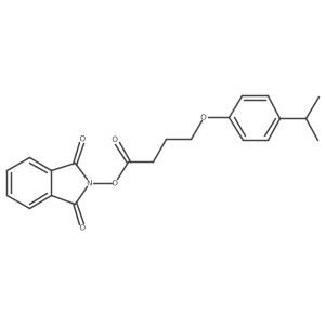 1,3-dioxo-2,3-dihydro-1H-isoindol-2-yl 4-[4-(propan-2-yl)phenoxy]butanoate Structure