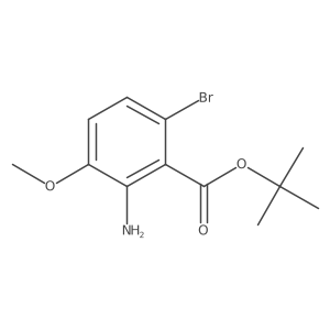 Tert-butyl 2-amino-6-bromo-3-methoxybenzoate结构式