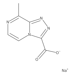 Sodium 8-methyl-[1,2,4]triazolo[4,3-a]pyrazine-3-carboxylate结构式