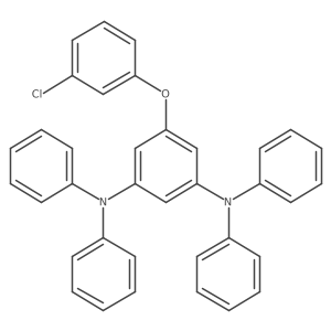 5-(3-Chlorophenoxy)-N1,N1,N3,N3-tetraphenylbenzene-1,3-diamine结构式