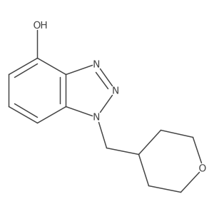 1-[(oxan-4-yl)methyl]-1H-1,2,3-benzotriazol-4-ol结构式