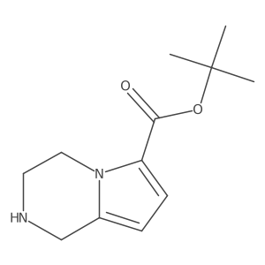 Tert-butyl 1,2,3,4-tetrahydropyrrolo[1,2-a]pyrazine-6-carboxylate Structure