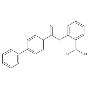 2-(4-Biphenylylcarboxamido)phenylboronic Acid结构式