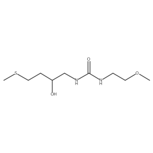1-(2-Hydroxy-4-methylsulfanylbutyl)-3-(2-methoxyethyl)urea结构式
