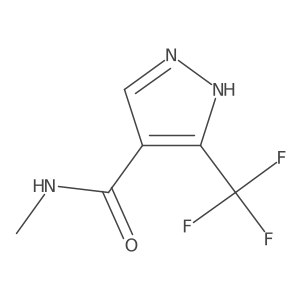 N-methyl-3-(trifluoromethyl)-1H-pyrazole-4-carboxamide结构式