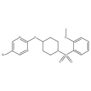 5-Bromo-2-{[1-(2-methoxybenzenesulfonyl)piperidin-4-yl]oxy}pyrimidine结构式