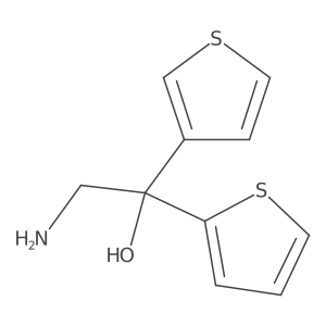 2-Amino-1-(thiophen-2-yl)-1-(thiophen-3-yl)ethan-1-ol Structure