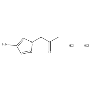 1-(4-Aminopyrazol-1-yl)propan-2-one;dihydrochloride Structure