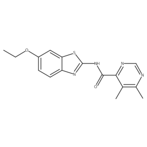 N-(6-Ethoxy-1,3-benzothiazol-2-yl)-5,6-dimethylpyrimidine-4-carboxamide结构式