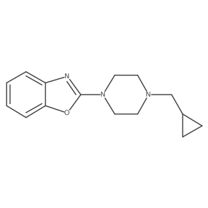 2-[4-(Cyclopropylmethyl)piperazin-1-yl]-1,3-benzoxazole结构式