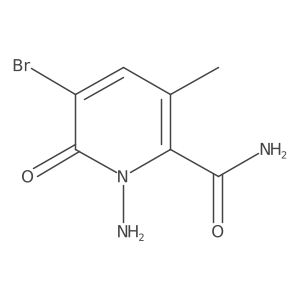 1-Amino-5-bromo-3-methyl-6-oxo-pyridine-2-carboxamide Structure