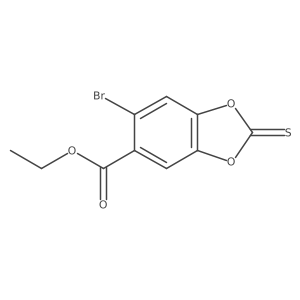Ethyl 6-bromo-2-thioxo-1,3-benzodioxole-5-carboxylate Structure