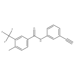 N-(3-ethynylphenyl)-4-methyl-3-(trifluoromethyl)benzamide Structure