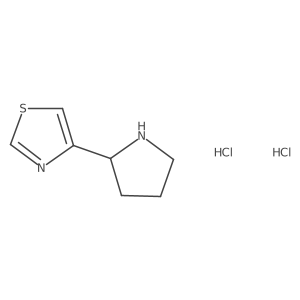 4-(Pyrrolidin-2-yl)thiazole dihydrochloride Structure