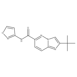 2-tert-butyl-N-(1,2-oxazol-3-yl)imidazo[1,2-b]pyridazine-6-carboxamide Structure