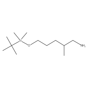 (R)-5-((tert-Butyldimethylsilyl)oxy)-2-methylpentan-1-amine结构式