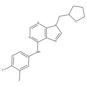 N-(3,4-difluorophenyl)-9-[(oxolan-2-yl)methyl]-9H-purin-6-amine Structure