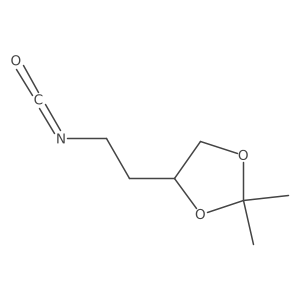 4-(2-Isocyanatoethyl)-2,2-dimethyl-1,3-dioxolane结构式