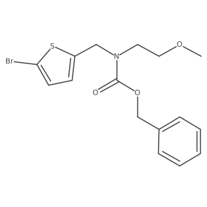 benzyl N-[(5-bromothiophen-2-yl)methyl]-N-(2-methoxyethyl)carbamate结构式