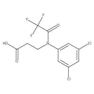 3-[N-(3,5-dichlorophenyl)-2,2,2-trifluoroacetamido]propanoic acid Structure