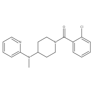 N-[1-(2-chlorobenzoyl)piperidin-4-yl]-N-methylpyridin-2-amine Structure
