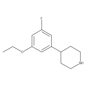 4-(3-Ethoxy-5-fluorophenyl)piperidine结构式