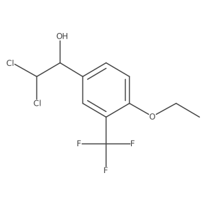 2,2-Dichloro-1-(4-ethoxy-3-(trifluoromethyl)phenyl)ethanol Structure