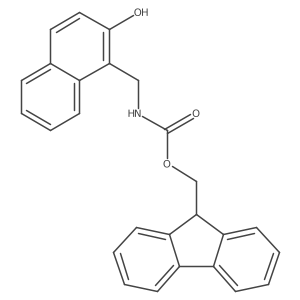(9H-fluoren-9-yl)methyl N-[(2-hydroxynaphthalen-1-yl)methyl]carbamate结构式