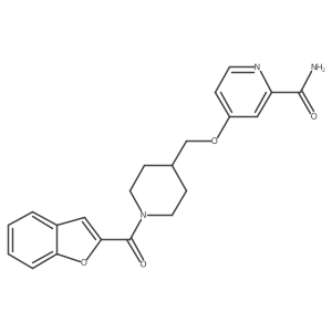 4-{[1-(1-Benzofuran-2-carbonyl)piperidin-4-yl]methoxy}pyridine-2-carboxamide Structure