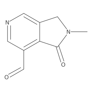 2-Methyl-1-oxo-2,3-dihydro-1H-pyrrolo[3,4-c]pyridine-7-carbaldehyde结构式