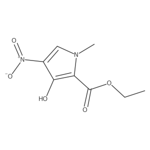 ethyl 3-hydroxy-1-methyl-4-nitro-1H-pyrrole-2-carboxylate Structure
