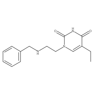 5-Ethyl-1-[2-[(phenylmethyl)amino]ethyl]-2,4(1H,3H)-pyrimidinedione结构式