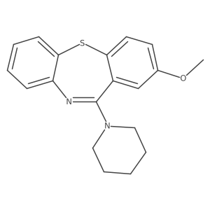 2-Methoxy-11-(1-piperidinyl)dibenzo[b,f][1,4]thiazepine结构式