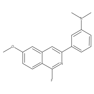 3-(1-fluoro-6-methoxyisoquinolin-3-yl)-N,N-dimethylaniline Structure