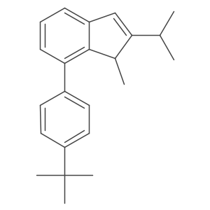 7-(4-(tert-Butyl)phenyl)-2-isopropyl-1-methyl-1H-indene结构式