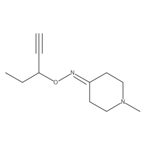 1-Methyl-4-piperidinone O-(1-ethyl-2-propyn-1-yl)oxime Structure