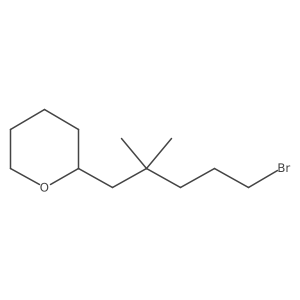 2-(5-Bromo-2,2-dimethylpentyl)oxane结构式